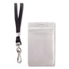 Advantus ID Holder/Lanyard Combo Pack - Vertical - Vinyl -