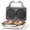 SugarWhisk 4 Inch Double Mini Waffle Maker Machine, Chaffle Maker,