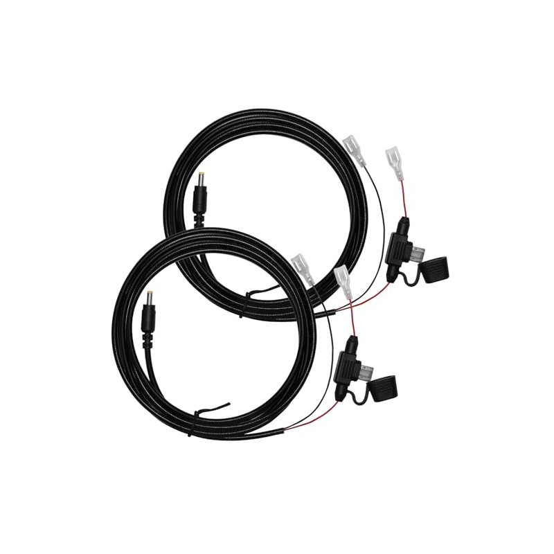 2 Pcs 4.0x1.7mm Chew-Resistant Trail Camera Power Cables Include 2Amp