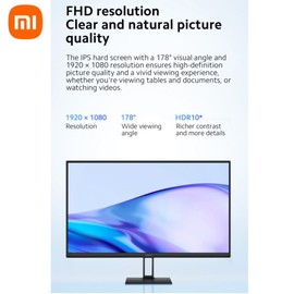 Xiaomi A27i 27 inch Monitor, 100Hz high Refresh Rate, IPS Hard Screen, 7.5mm Ultra-Slim Body, 1080p FHD Resolution, ∆Е<2 Factory Color Calibration for Each Screen, DP 1.4 Supported and Easy mounting