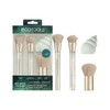 EcoTools Sea Gems Face Makeup Brush & Sponge 4 Piece