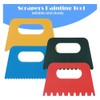 IMCCZONY 16 PCS Textured Art Tools, Plastic Paint Scrapers Kit,