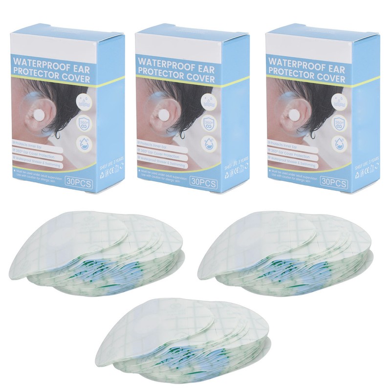 90pcs Baby Waterproof Ear Stickers Multipurpose Disposable Newborn Ear Stickers