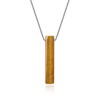 COAI Cuboid Pendant Made of Gemstones, Tiger's Eye, No Gemstone