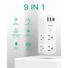 Mifaso USB Outlet Extender Surge Protector - with Rotating Plug,