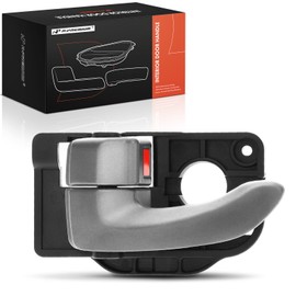 A-Premium Front or Rear Driver Side Interior Door Handle Compatible with Kia Soul 2010 2011 2012 2013, Gray, Replace# 82610-2K010