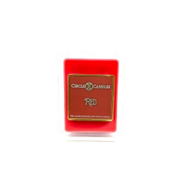Circle E Candles, Red Scent, Extra Small Size Mini-E Tart, 3oz Package of 6