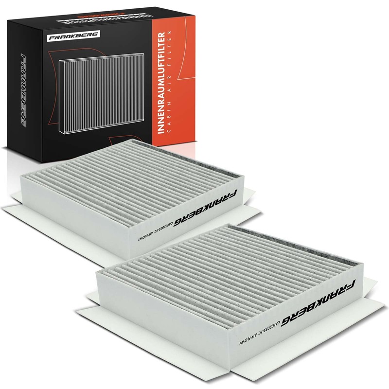 Frankberg 2x Cabin Air Filter Pollen Filter with Activated Carbon