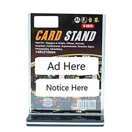 Polmart 3 Piece Tabletop Countertop Card Display Stand, Medium