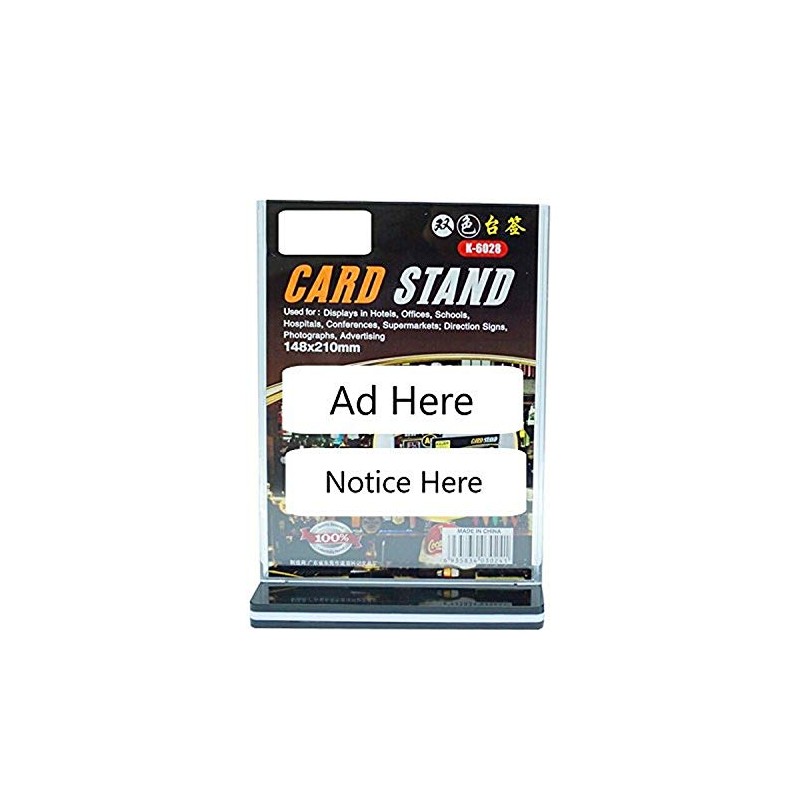 Polmart 3 Piece Tabletop Countertop Card Display Stand, Medium