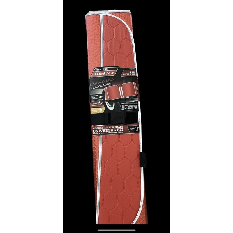 Genuine Dickies Dickies Classics Auto Windshield Sun Shade Red Retro