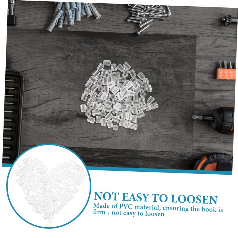 ABOOFAN 90PCS Peg Hook Stoppers for Pegboard Inventory Control Clips