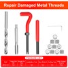JMMRRR 15 PCS Metric Thread Repair Insert Kit M10*1.0mm Drill