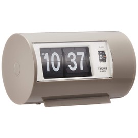 TWEMCO(トゥエンコ) 置き時計 パタパタクロック アラームクロック グレー AP-28 GREY