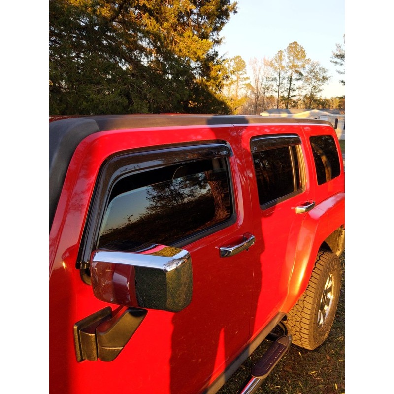 Lifeinfinity Original 4pcs Wind Deflector, Outside Mount Tape-On Rain Guards
