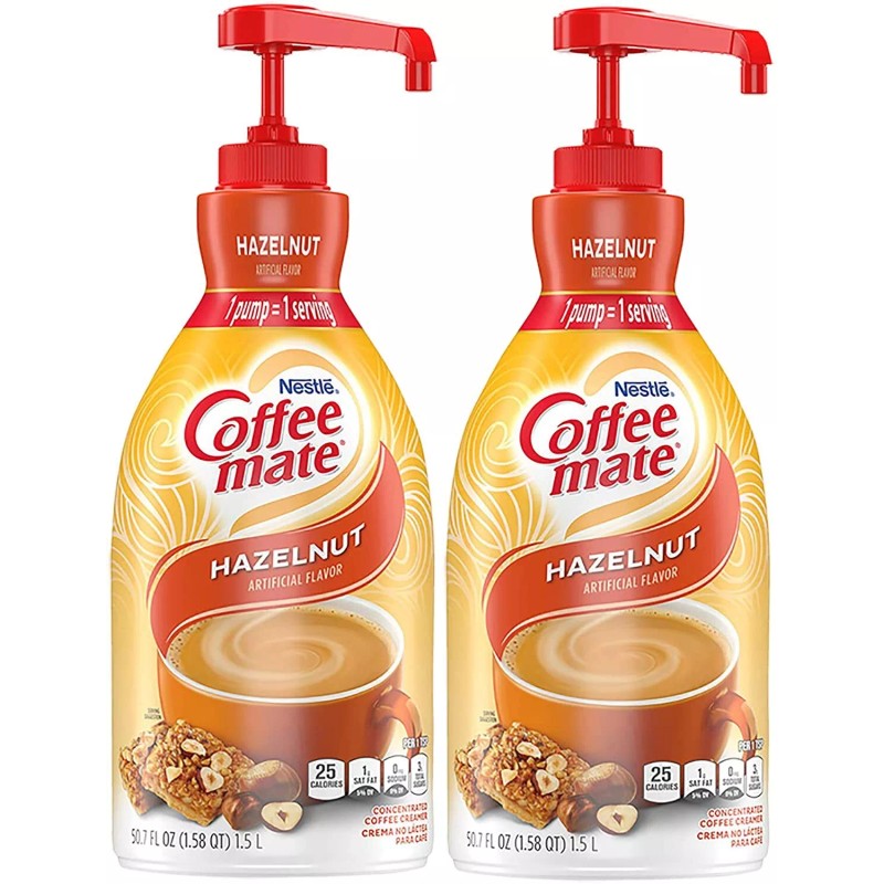 Coffee-mate Nestle Coffee mate Creamer, Liquid Pump Bottle, Assorted 50.7