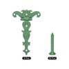 sourcing map 3.5 Inch Door Tee Hinge, 6Pcs T-Strap Hinges
