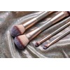 BS-MALL 4 Pcs Portable Double-ended Makeup Brush Set - Luxury