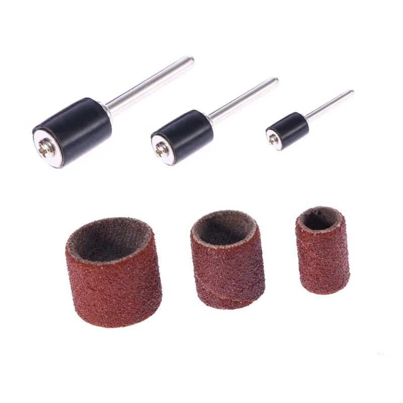 ULTECHNOVO 306pcs Sanding Drum Bands Nail Drill Kit Includes Sleeves