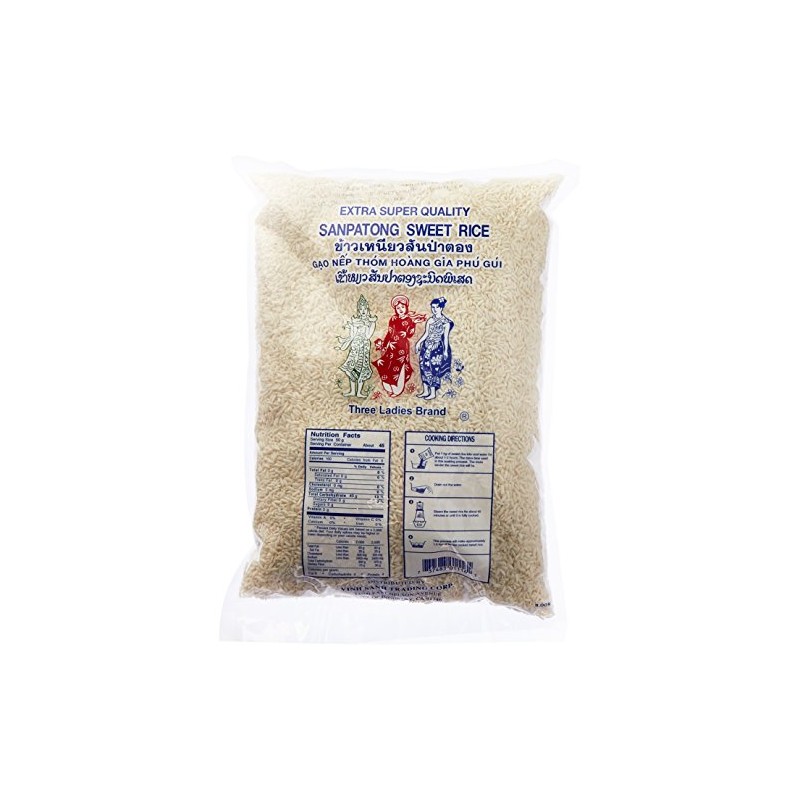 Three Ladies Sanpatong Sweet Rice 5 lbs