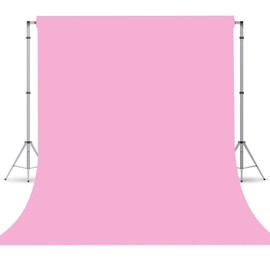 Pink Photography Backdrops for Photoshoot, Photo Booth Video Shooting Photo Backdrop, Photo Studio Portrait Background for Photography 8FTx10FT