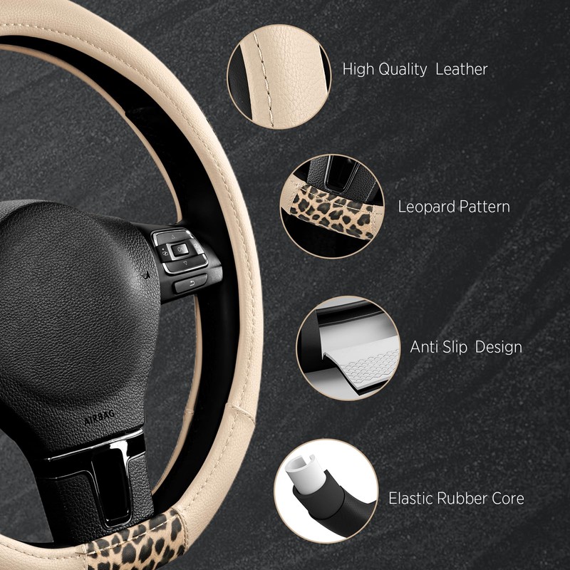 Road Comforts D-Type Steering Wheel Cover - Made with PVC