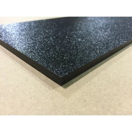 Duco Plastics and Supply ABS Black Plastic 1/4" 8" x 12" (1 Pack) Haircell One Side Stereo Sheet .25"