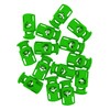Mandala Crafts Green Shock Cord & Plastic Cord Locks for