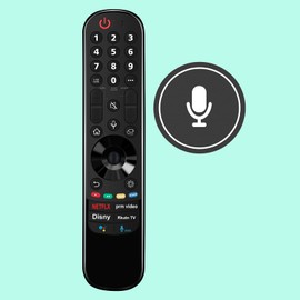 Replacement Voice Remote Controller MR22GN, Fit for LG 2022 Smart 4K TV OLED evo C2 G2 Series TV OLED65A26LA OLED55A26LA OLED48A26LA OLED55B26LA OLED65B26LA OLED77B26LA OLED65CS6LA OLED55CS6LA