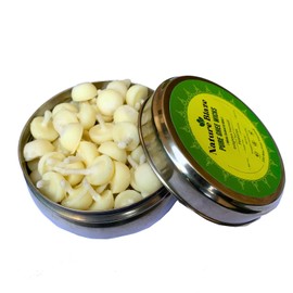 Nature Blaze Ghee Wicks Diya Batti | Wax Free Ghee Wicks for Puja, Festival and Occasions 100 Pieces (Ghee Wicks in Steel Box)