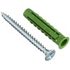 fischer 524867 SX Green Expansion Wall Plug with Screw -
