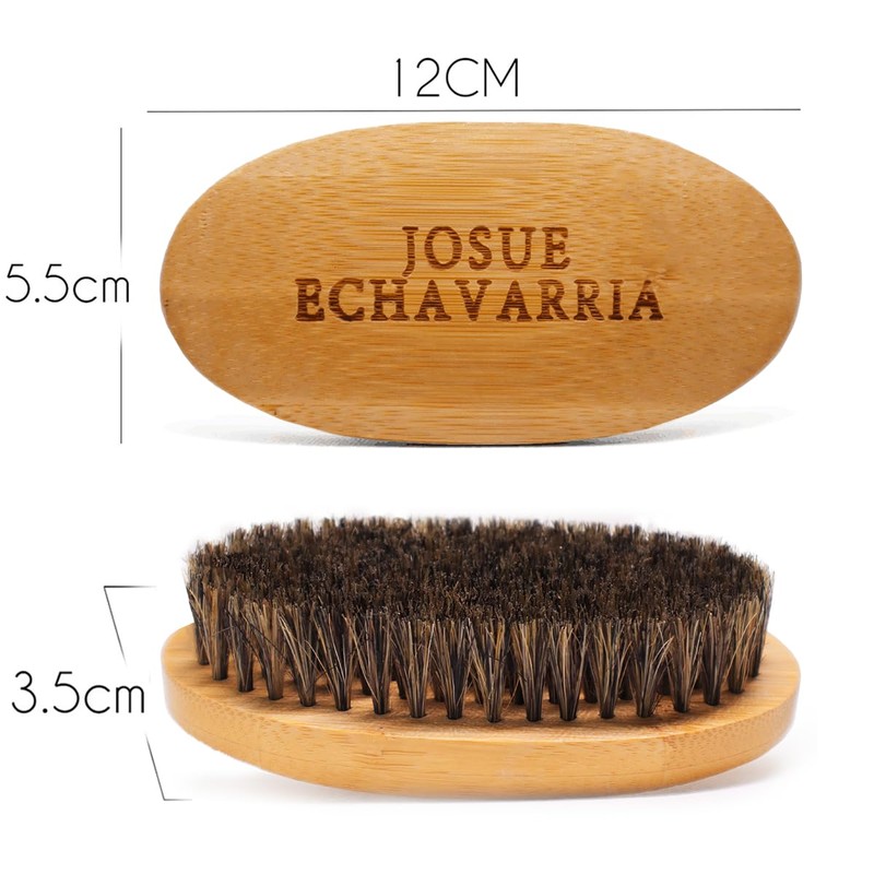 Cepillo Estilo Militar de Madera Cerdas estilo Jabali, ideal para