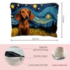 Likjad Dachshund Makeup Bag,Dachshund Cosmetic Bag, Dachshund Makeup Travel Toiletry