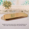 Serving Tray Gold Retro Light Luxury Oblong Water Cup Tea