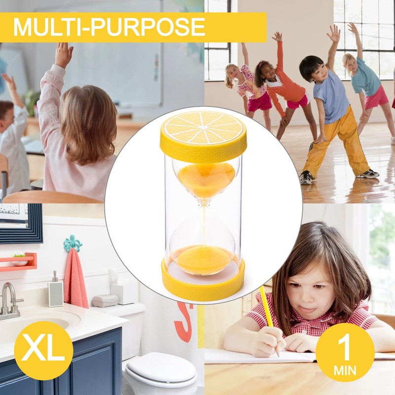 Jumbo Fruit Sand Timers for Kids – Durable, Colourful Hourglasses