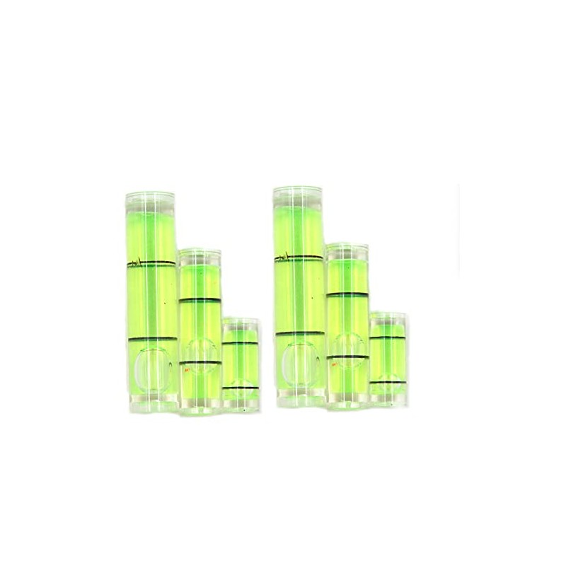 Inclinometer Spirit Bubble Level tube Vial Gradienter 6x15mm, 7x26mm,8x31mm,6 Piece