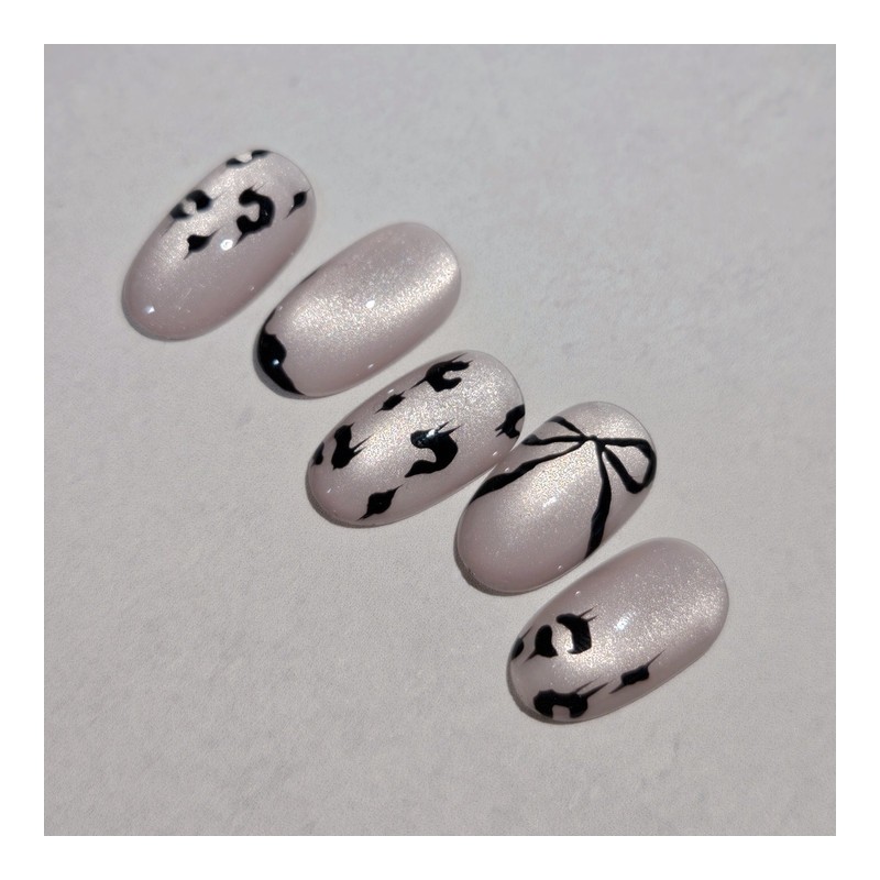 Mobre Leopard Handmade Nail Tip Silky Magnetic Gel Hope Nail