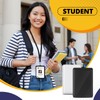 Geyoga 6 Pack Sublimation Blank ID Badge Holder PU Leather