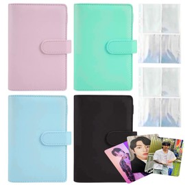 Carpeta Álbum para Photocards Fotos Colección 30 Hojas con 4 Espacios | Organización Polaroids Tarjetas Carpeta Holográfico Glitter, Regalo incluido (