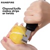 Rainspire Lemon Zester Tool with Channel Knife, Stainless Steel Citrus