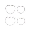 パール金属 ラフィネ ステンレス製 クッキー 抜き型 4個 セット ハートM・S・チューリップM・S D-6155