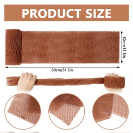 Aomig African Net Sponge, Nylon African Exfoliating Net, Deep Cleaning African Net 2 in 1, Beauty Skin Wash Towel, Body Back Shower Scrubber for Men and Women Removing Dead Skin Dirt Oil, 80×30cm