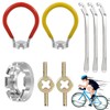 Opopark 8-Piece Bicycle Tyre Lever Set, Bicycle Spoke Wrench Professional