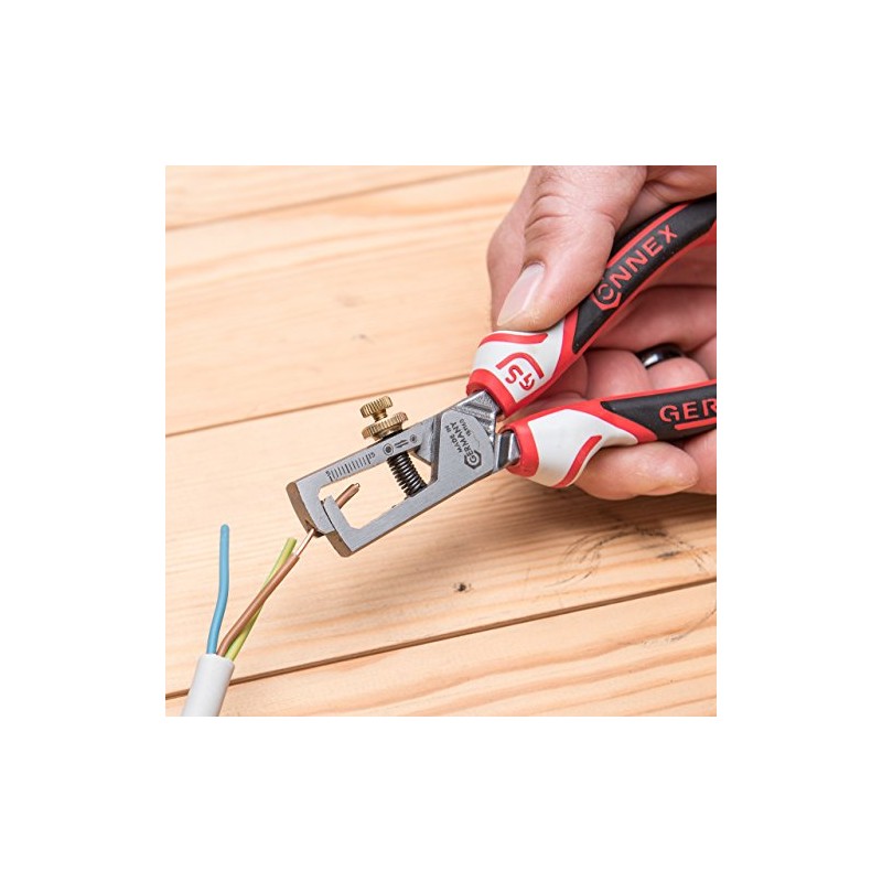 Connex COXT181160 Wire Stripping Pliers with 3C-Handles, Multi-Colour, 160 mm
