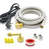 TT FLEX Universal Dishwasher Installation Kit,4 Ft Stainless Steel Dishwasher