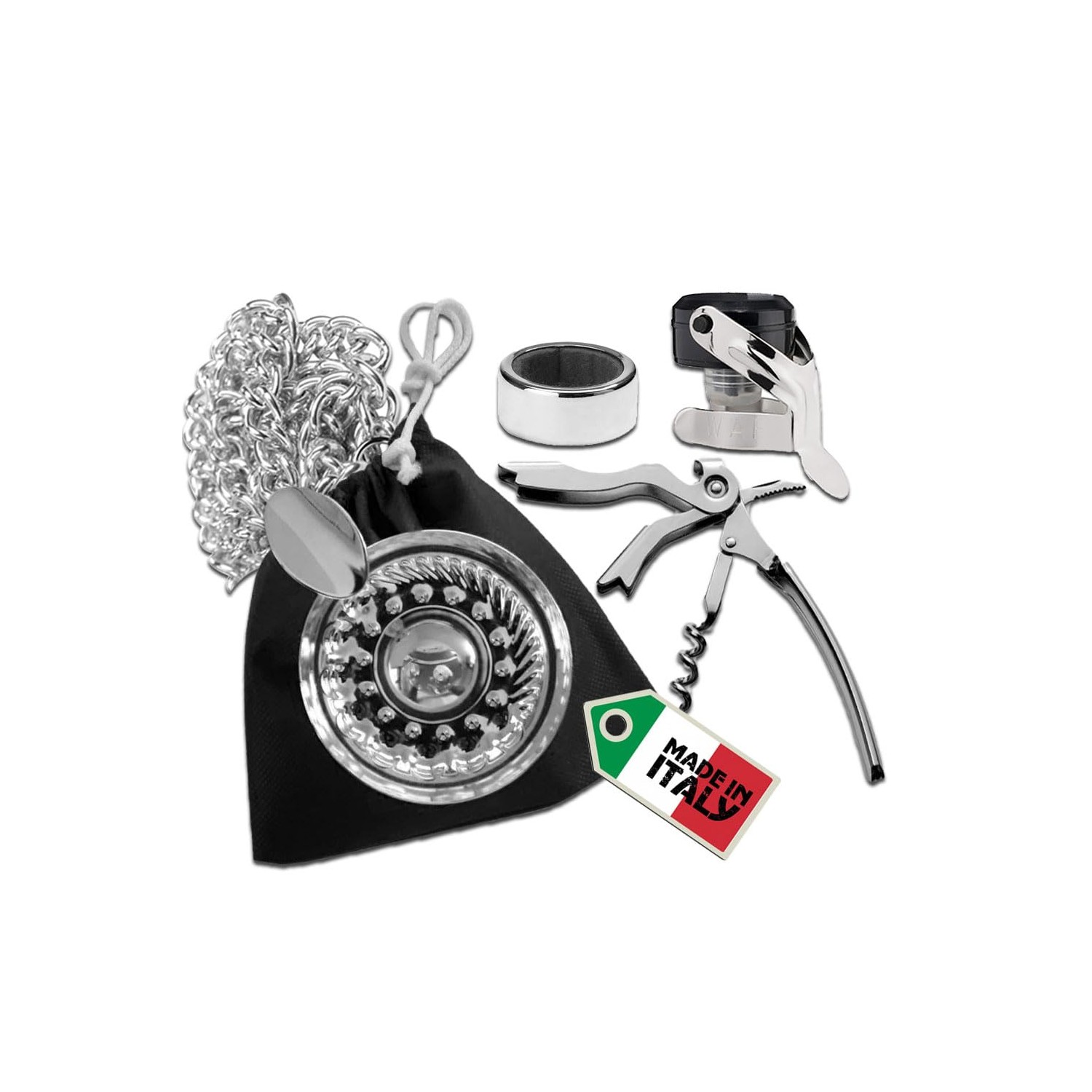 Euposia - Tastevin Professional Sommelier - Chrome Kit - Complete with ...