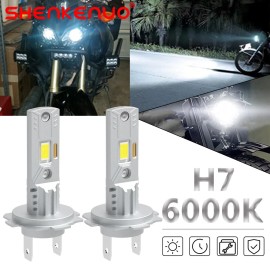 SHENKENUO LED Headlight Bulbs Kit 6000K For Honda CBR600F4i 2001-2006 & CBR600RR 2003-2022