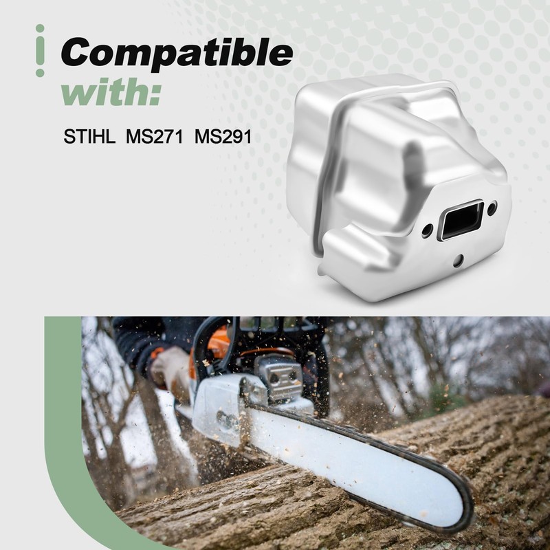 Chainsaw Muffler Compatible with STIHL MS271 MS291 Replace 1141 140
