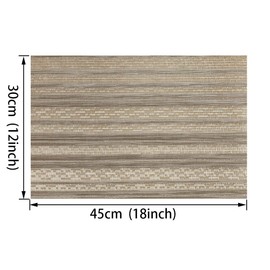 Blibalaskr Placemats,Table Mats Set of 4,Heat Resistant Place Mats, Washable Placemat,Wipeable Easy Clean Place Mat for Kitchen Table Outdoor Indoor Decoration(Golden Coffee Color)