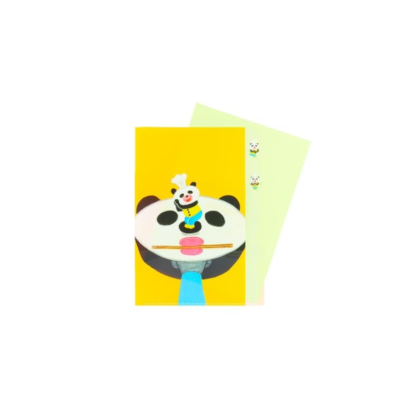 Sunstar Stationery S2139790 Panda Spoons and Frying Pans, Clear File,